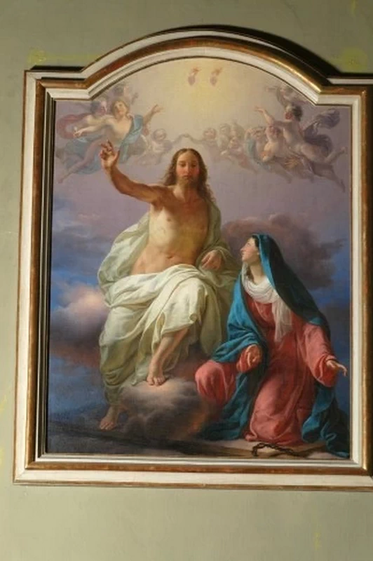 Allegoria dei Sacri Cuori di Gesù e Maria